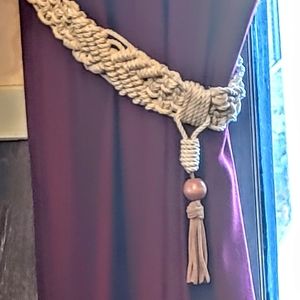 Farm House Boho Drapery Curtain Tie Backs